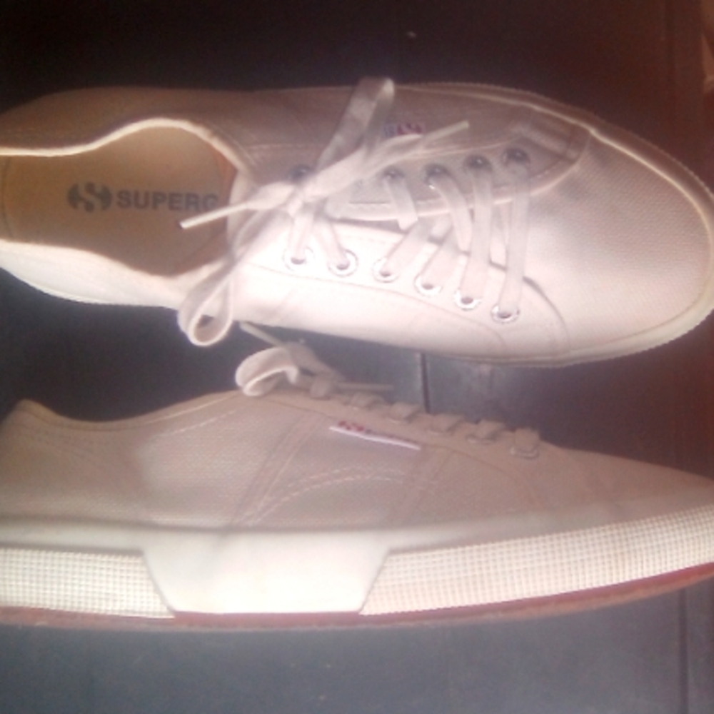 Superga Men's White Sneakers Size 41½ Or 8.5 In Men's
